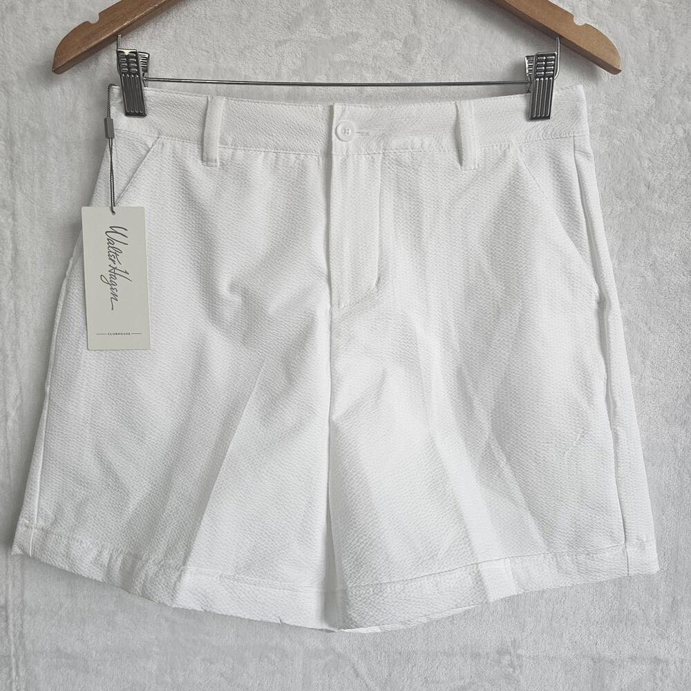 Walter Hagen Golf Shorts Clubhouse 5” Inseam Pure White Woman’s Size 4 UPF 50+